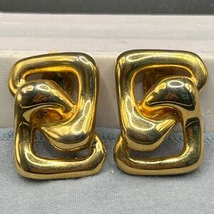 Vintage Erwin Pearl Interlocking Earrings